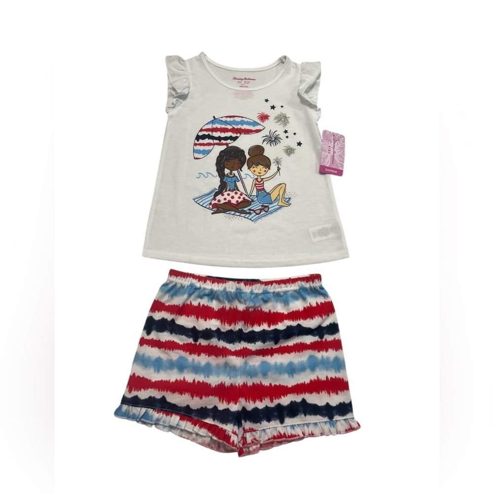 Tommy Bahama Kids 2 Piece Sleepwear Set 4th of July NWT Size 4T.